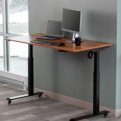 Stand Up Desk Store Electric Adjustable Height Standing Desk with Locking Casters and Furniture Feet 3 Stand Up Desk Store Electric Adjustable Height Standing Desk with Locking Casters and Furniture Feet