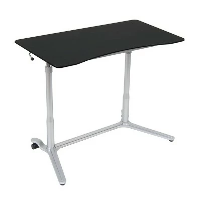 Element Sit-Stand Height Adjustable Desk Silver/Black - Studio Designs 3 Element Sit-Stand Height Adjustable Desk Silver/Black - Studio Designs