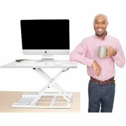 X-Elite Pro 28” Standing Desk Converter with Pneumatic Height-Adjustment – White – Stand Steady -Outlet Desks Store unnamed file 10049