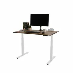 Standing Desk with Metal Legs - StandDesk Reclaimed Wood/silver -Outlet Desks Store unnamed file 10090