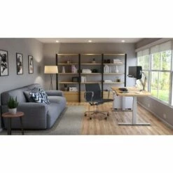 Standing Desk with Metal Legs - StandDesk Reclaimed Wood/silver -Outlet Desks Store unnamed file 10093