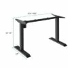 Costway Electric Sit to Stand Adjustable Desk Frame w/ Button Controller Black/White -Outlet Desks Store unnamed file 10100