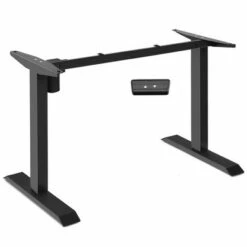 Costway Electric Sit to Stand Adjustable Desk Frame w/ Button Controller Black/White -Outlet Desks Store unnamed file 10108