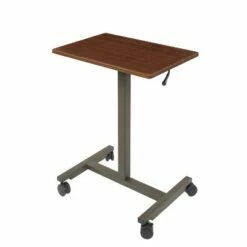 24.4" Airlift Spring Height Adjustable Sit-Stand Mobile Laptop Computer Desk Cart - Seville Classics Black -Outlet Desks Store unnamed file 10126