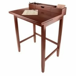 Archie High Desk Walnut - Winsome