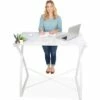Joy Glass Standing Desk – 43” Modern Multifunctional Stand-Up Table – Wood Print – Stand Steady -Outlet Desks Store unnamed file 10166