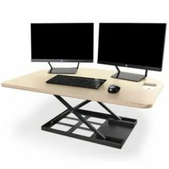 X-Elite Premier Corner Standing Desk Converter with Pneumatic Height Adjustment – Maple – Stand Steady -Outlet Desks Store unnamed file 10189