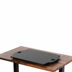X-Elite Essential Standing Desk Converter with Pneumatic Height Adjustment – Black – Stand Steady