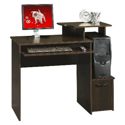 Sauder Computer Desk - Cinnamon Cherry 4 Sauder Computer Desk - Cinnamon Cherry - Image 2