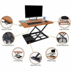 X-Elite Pro 28” Standing Desk Converter with Pneumatic Height-Adjustment – Cherry – Stand Steady -Outlet Desks Store unnamed file 10223