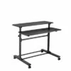 Tranzendesk Dual Level Standing Desk – 40" Mobile Height Adjustable Workstation – Black – Stand Steady -Outlet Desks Store unnamed file 10243