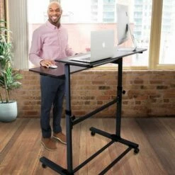 Tranzendesk Dual Level Standing Desk – 40" Mobile Height Adjustable Workstation – Black – Stand Steady 19 Tranzendesk Dual Level Standing Desk – 40" Mobile Height Adjustable Workstation – Black – Stand Steady -Outlet Desks Store unnamed file 10249