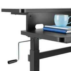 Tranzendesk Dual Level Standing Desk – 47" Manual Height Adjustable Workstation – Black – Stand Steady -Outlet Desks Store unnamed file 10270