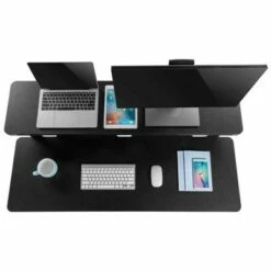 Tranzendesk Dual Level Standing Desk – 47" Manual Height Adjustable Workstation – Black – Stand Steady -Outlet Desks Store unnamed file 10276