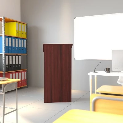 Flash Furniture Stand-Up Wood Lectern 3 Flash Furniture Stand-Up Wood Lectern