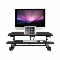 Mount-It! Electric 35.4"W Standing Desk Converter Plastic Steel MI-7927E -Outlet Desks Store unnamed file 10334