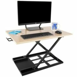 X-Elite Pro 28” Standing Desk Converter with Pneumatic Height-Adjustment – Maple – Stand Steady -Outlet Desks Store unnamed file 10342