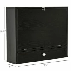 HomCom Wall Mounted Writing Computer Desk Workstation with Foldable Space Saving Design & Ample Interior Storage 14 HomCom Wall Mounted Writing Computer Desk Workstation with Foldable Space Saving Design & Ample Interior Storage -Outlet Desks Store unnamed file 10350