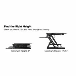 Mount-It! 48" Standing Desk Height Adjustable Riser with Gas Spring Lift Metal MI-7925 -Outlet Desks Store unnamed file 10359