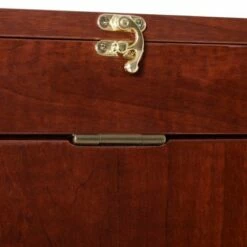 HOMCOM Compact Fold Out Wall Mounted Convertible Desk With Storage Mahogany -Outlet Desks Store unnamed file 10370