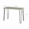 Hastings Home Desk With Hairpin Legs - Woodgrain Look, Steel Accents -Outlet Desks Store unnamed file 10371