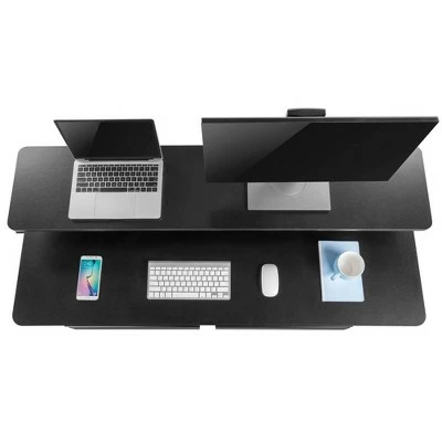 Tranzendesk Standing Desk with Clamp-On Shelf and 2 Drawers – 55" Sit Stand Workstation with 55” Monitor Stand and Under Desk Drawers - Stand Steady 12 Tranzendesk Standing Desk with Clamp-On Shelf and 2 Drawers – 55" Sit Stand Workstation with 55” Monitor Stand and Under Desk Drawers - Stand Steady - Image 11