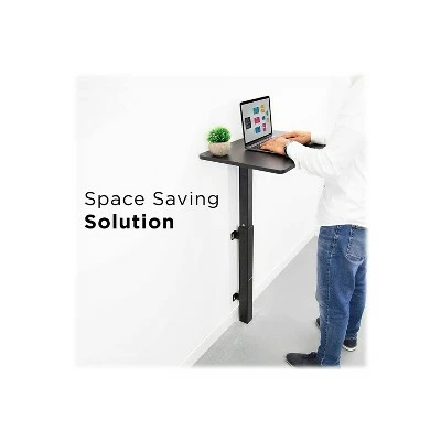 Mount-It! 24" Wall Mounted Sit & Stand Desk Black (MI-7989) 7 Mount-It! 24" Wall Mounted Sit & Stand Desk Black (MI-7989) - Image 5