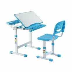 Mount-It! 26" Kid's Desk with Chair Blue (MI-10202)