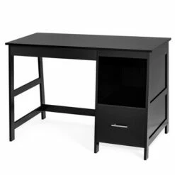 Costway 47.5'' Computer Desk Trestle Desk Writing Study Workstation w/ 2 Drawers -Outlet Desks Store unnamed file 1047