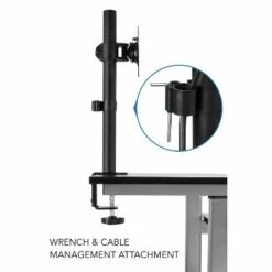 Mount-It! 37" - 54" Height Adjustable Stand-Up Mobile Presentation Cart Black (MI-7942-BLK) -Outlet Desks Store unnamed file 10486