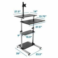 Mount-It! Rolling Sit-Stand Computer Workstation with Monitor Mount Silver (MI-7942) 8 Mount-It! Rolling Sit-Stand Computer Workstation with Monitor Mount Silver (MI-7942) -Outlet Desks Store unnamed file 10491