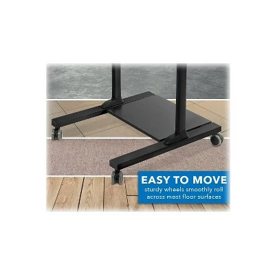 Mount-It! 37"-55" Plastic/Steel Adjustable Desk Black/Gray MI-7970 6 Mount-It! 37"-55" Plastic/Steel Adjustable Desk Black/Gray MI-7970 - Image 4