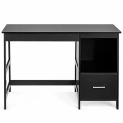 Costway 47.5'' Computer Desk Trestle Desk Writing Study Workstation w/ 2 Drawers -Outlet Desks Store unnamed file 1050