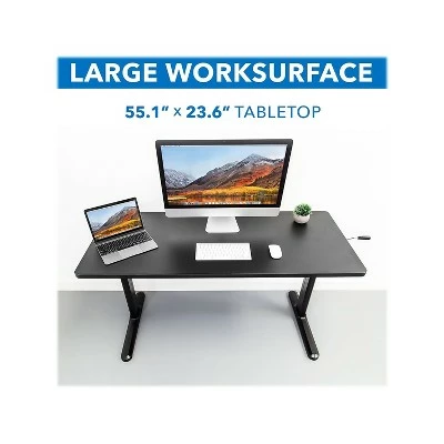 Mount-It! 29" - 48" Adjustable Desk Black (MI-7981) 7 Mount-It! 29" - 48" Adjustable Desk Black (MI-7981) - Image 5