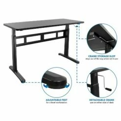 Mount-It! 29" - 48" Adjustable Desk Black (MI-7981) 15 Mount-It! 29" - 48" Adjustable Desk Black (MI-7981) -Outlet Desks Store unnamed file 10528