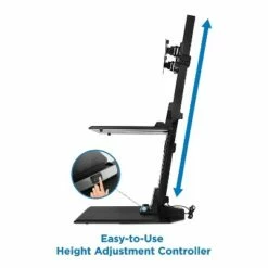 Mount-It! 1.4"-21.1" Electric Standing Desk Converter Motorized Height Adjustable Sit Stand for Dual -Outlet Desks Store unnamed file 10536