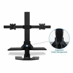 Mount-It! 1.4"-21.1" Electric Standing Desk Converter Motorized Height Adjustable Sit Stand for Dual -Outlet Desks Store unnamed file 10539
