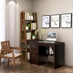 Costway Computer Desk PC Laptop Writing Table Workstation Study Furniture With Drawers -Outlet Desks Store unnamed file 1056