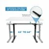 Mount-It! 30"-50"H Adjustable Hand Crank Sit-Stand Desk White/Black (MI-18069) -Outlet Desks Store unnamed file 10585