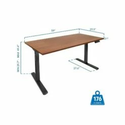 Mount-It! 30"-49"H Adjustable Electric Sit-Stand Desk Brown/Black (MI-18065) 8 Mount-It! 30"-49"H Adjustable Electric Sit-Stand Desk Brown/Black (MI-18065) -Outlet Desks Store unnamed file 10626