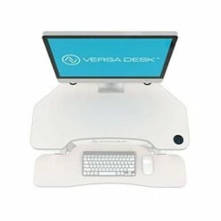 VersaDesk 36 Inch Power Pro Corner Electric Powered Ergonomic Standing Desk Converter Riser with Spacious Tiers and Mouse Tray, White -Outlet Desks Store unnamed file 10630