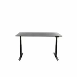 Laminate Top Standing Desk with Metal Legs - StandDesk Black/silver