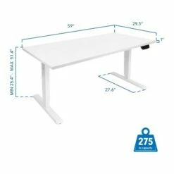 Mount-It! 25"-51"H Adjustable Electric Sit-Stand Desk White (MI-18067) -Outlet Desks Store unnamed file 10671