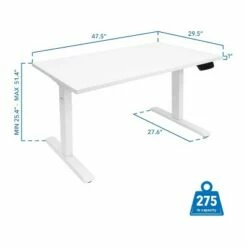 Mount-It! 25"-51"H Adjustable Electric Sit-Stand Desk White (MI-18066) -Outlet Desks Store unnamed file 10675