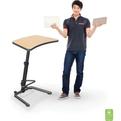 BALT Up-Rite Student 43"H Adjustable Desk Laminate (90532-7909-BK) 4 BALT Up-Rite Student 43"H Adjustable Desk Laminate (90532-7909-BK) - Image 2