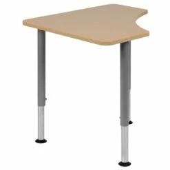 Flash Furniture Triangular Natural Collaborative Student Desk (Adjustable from 22.3" to 34") - Home and Classroom -Outlet Desks Store unnamed file 107