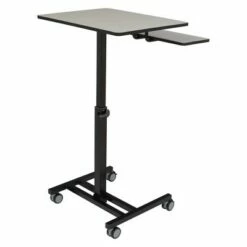 Student's Standing Desk Gray with Black Frame - National Public Seating -Outlet Desks Store unnamed file 10701
