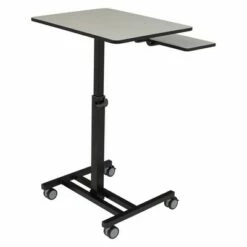 Student's Standing Desk Gray with Black Frame - National Public Seating -Outlet Desks Store unnamed file 10702