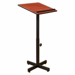Oklahoma Sound Portable Presentation Lectern Stand - Hampton Collection Mahogany -Outlet Desks Store unnamed file 10717