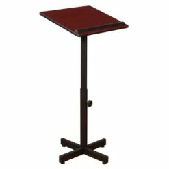 Oklahoma Sound Portable Presentation Lectern Stand - Hampton Collection Mahogany -Outlet Desks Store unnamed file 10718